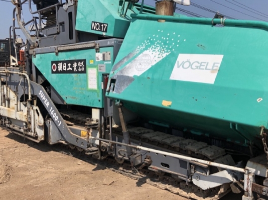 ขายรถปูยาง VOGELE SUPER1600-1 (ขนาด 8 เมตร) ปี 2005 นำเข้าเองจากญี่ปุ่น สภาพสวยพร้อมใช้งาน มีVDOการทำงานครับ