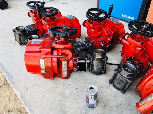 หัวขับวาล์วเปิดปิดแบบไฟฟ้า ELECTRIC ACTUATOR ระบบไฟ AC 220V ท่อ 2&rdquo; เข้ามาใหม่ 8 ตัว