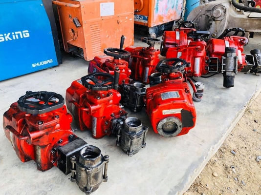 หัวขับวาล์วเปิดปิดแบบไฟฟ้า ELECTRIC ACTUATOR ระบบไฟ AC 220V ท่อ 2&rdquo; เข้ามาใหม่ 8 ตัว