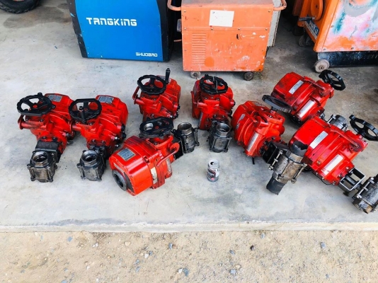 หัวขับวาล์วเปิดปิดแบบไฟฟ้า ELECTRIC ACTUATOR ระบบไฟ AC 220V ท่อ 2&rdquo; เข้ามาใหม่ 8 ตัว