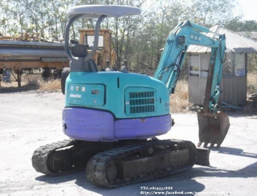 SALE FROM JAPAN รถขุด MINI EXCAVATOR KOMATSU PC30FR-1 /คอนโทรลน้ำมัน /ปั๊มนิ้ว /ใบมีดดัน ราคาเพียง 275,000 บาท