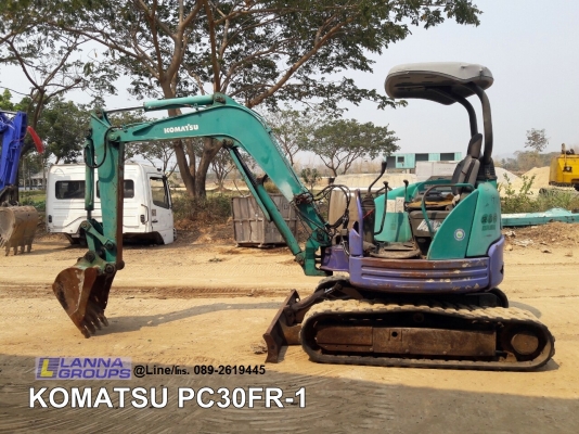 ขายรถขุดKOMATSU PC30FR-1 เครื่องยนต์komatsu-3D82AE ,คอนโทรลน้ำมัน,ปั๊มนิ้ว, แทรคยาง,ใบมีด, รถเดิมๆเก่านอก,มีเอกสาร