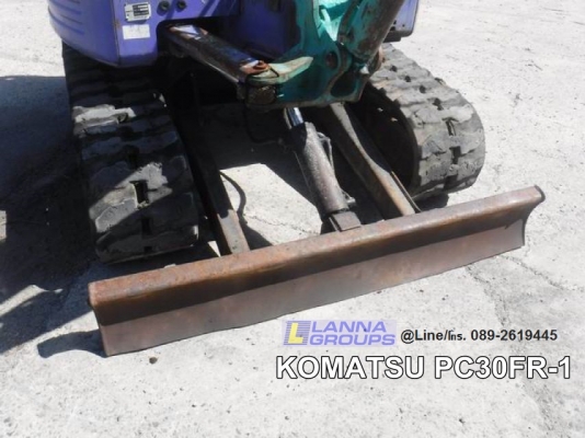 ขายรถขุดKOMATSU PC30FR-1 เครื่องยนต์komatsu-3D82AE ,คอนโทรลน้ำมัน,ปั๊มนิ้ว, แทรคยาง,ใบมีด, รถเดิมๆเก่านอก,มีเอกสาร