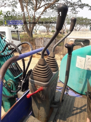 ขายรถขุดKOMATSU PC30FR-1 เครื่องยนต์komatsu-3D82AE ,คอนโทรลน้ำมัน,ปั๊มนิ้ว, แทรคยาง,ใบมีด, รถเดิมๆเก่านอก,มีเอกสาร