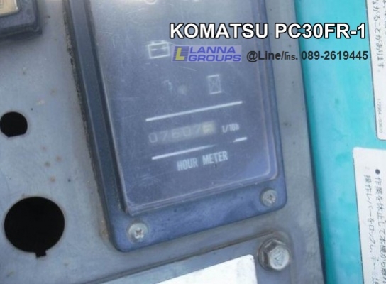 ขายรถขุดKOMATSU PC30FR-1 เครื่องยนต์komatsu-3D82AE ,คอนโทรลน้ำมัน,ปั๊มนิ้ว, แทรคยาง,ใบมีด, รถเดิมๆเก่านอก,มีเอกสาร