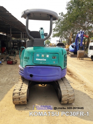 ขายรถขุดKOMATSU PC30FR-1 เครื่องยนต์komatsu-3D82AE ,คอนโทรลน้ำมัน,ปั๊มนิ้ว, แทรคยาง,ใบมีด, รถเดิมๆเก่านอก,มีเอกสาร