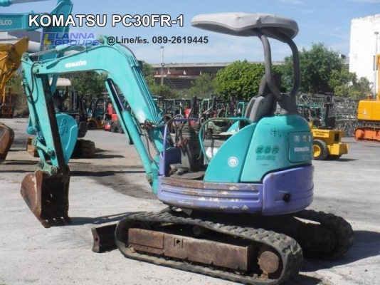 ขายรถขุดKOMATSU PC30FR-1 เครื่องยนต์komatsu-3D82AE ,คอนโทรลน้ำมัน,ปั๊มนิ้ว, แทรคยาง,ใบมีด, รถเดิมๆเก่านอก,มีเอกสาร