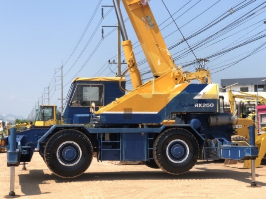 ขายรถเครน KOBELCO RK250 (ขนาด 25 ตัน) นำเข้าเองจากญี่ปุ่น สภาพสวยพร้อมใช้งาน มีVDOการทำงานครับ
