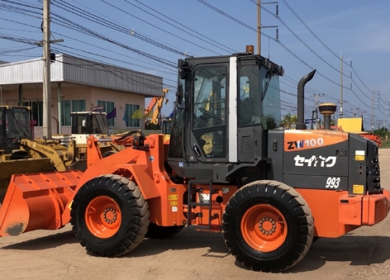 ขายรถตักล้อยาง HITACHI ZW100 ปี 2012 นำเข้าเองจากญี่ปุ่น สภาพสวยพร้อมใช้ มีVDOการทำงานครับ