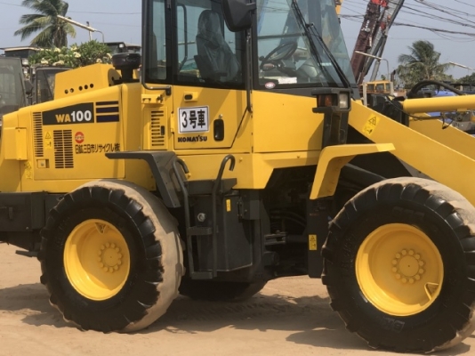 ขายรถตักล้อยาง KOMATSU WA100-5 แขนยาวพิเศษ นำเข้าเองจากญี่ปุ่น สภาพสวยพร้อมใช้งาน มีVDOการทำงานครับ