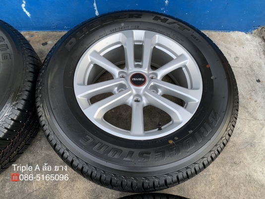 ล้อแม็กป้ายแดง ISUZU D-Max 2020 ขอบ 17 รุ่นใหม่ล่าสุด พร้อมยางใหม่ป้ายแดง 255-65-17 Bridgestone ปี 20 ใหม่ยกห้าง