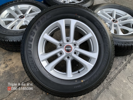 ล้อแม็กป้ายแดง ISUZU D-Max 2020 ขอบ 17 รุ่นใหม่ล่าสุด พร้อมยางใหม่ป้ายแดง 255-65-17 Bridgestone ปี 20 ใหม่ยกห้าง