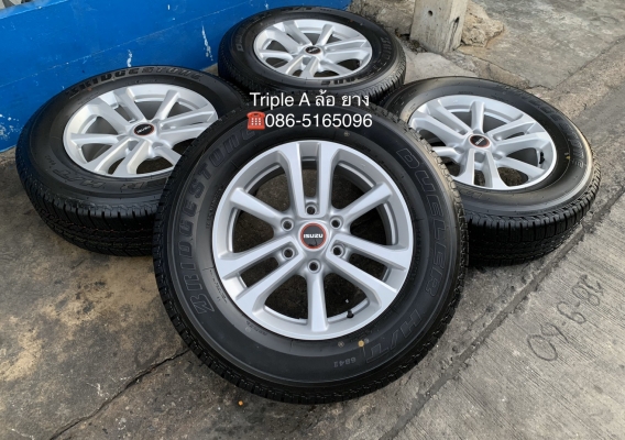 ล้อแม็กป้ายแดง ISUZU D-Max 2020 ขอบ 17 รุ่นใหม่ล่าสุด พร้อมยางใหม่ป้ายแดง 255-65-17 Bridgestone ปี 20 ใหม่ยกห้าง