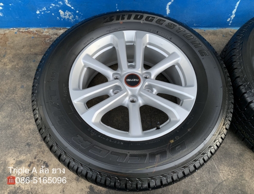ล้อแม็กป้ายแดง ISUZU D-Max 2020 ขอบ 17 รุ่นใหม่ล่าสุด พร้อมยางใหม่ป้ายแดง 255-65-17 Bridgestone ปี 20 ใหม่ยกห้าง