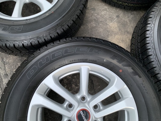 ล้อแม็กป้ายแดง ISUZU D-Max 2020 ขอบ 17 รุ่นใหม่ล่าสุด พร้อมยางใหม่ป้ายแดง 255-65-17 Bridgestone ปี 20 ใหม่ยกห้าง