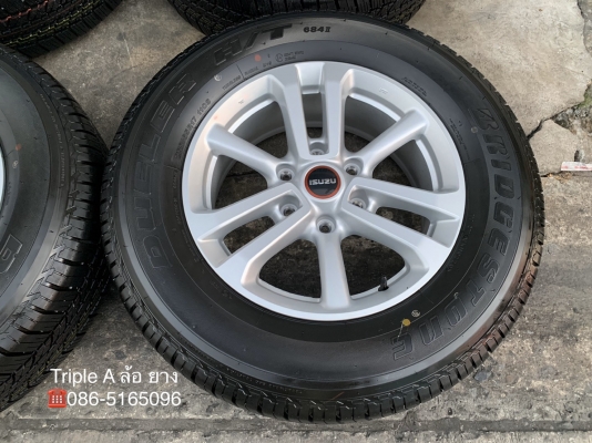 ล้อแม็กป้ายแดง ISUZU D-Max 2020 ขอบ 17 รุ่นใหม่ล่าสุด พร้อมยางใหม่ป้ายแดง 255-65-17 Bridgestone ปี 20 ใหม่ยกห้าง