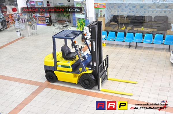 ขายรถโฟล์คลิฟท์มือสอง KOMATSU รุ่น FG25-11-462440 นำเข้าจากประเทศญี่ปุ่น 100\% ไม่เคยใช้งานในไทย