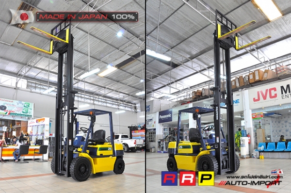 ขายรถโฟล์คลิฟท์มือสอง KOMATSU รุ่น FG25-11-462440 นำเข้าจากประเทศญี่ปุ่น 100\% ไม่เคยใช้งานในไทย