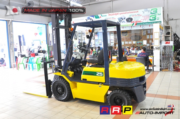 ขายรถโฟล์คลิฟท์มือสอง KOMATSU รุ่น FG25-11-462440 นำเข้าจากประเทศญี่ปุ่น 100\% ไม่เคยใช้งานในไทย