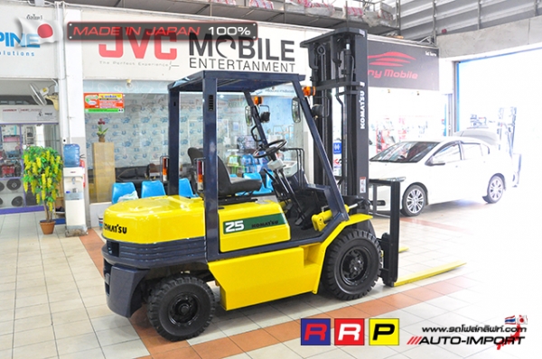 ขายรถโฟล์คลิฟท์มือสอง KOMATSU รุ่น FG25-11-462440 นำเข้าจากประเทศญี่ปุ่น 100\% ไม่เคยใช้งานในไทย