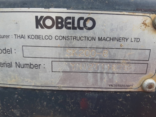 Kobelco sk200-8 yn12 super xm 9000 ชม อินวอย