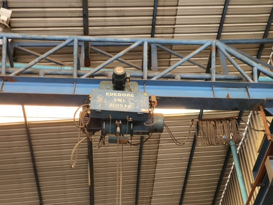 Overhead Crane ขนาด 5 ตัน กว้าง 16 เมตร ขนาด 3 ตันกว้าง 16 เมตร Overhead Crane ขนาด 5 ตัน กว้าง 16 เมตร ขนาด 3 ตันกว้าง 16 เมตร