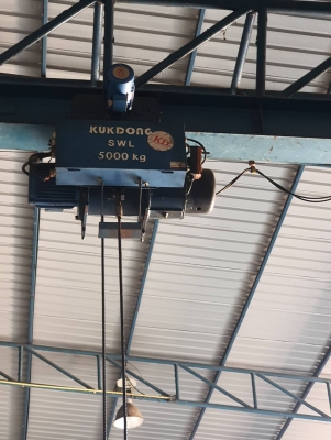 Overhead Crane ขนาด 5 ตัน กว้าง 16 เมตร ขนาด 3 ตันกว้าง 16 เมตร