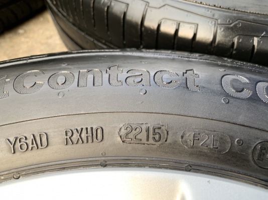 ล้อแม็ก Nissan Almera ขอบ 15 พร้อมยาง 185-65-15 Continental ปี 15 แม็กเดิม ดอกยางหนาปึก ใส่กับ Almera หรือ March ได้เลย