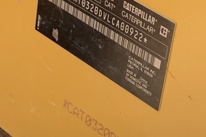 รถแบคโฮ CAT รุ่น 320D2 8,100 ชั่วโมง เอกสารรถชุดแจ้งจำหน่าย