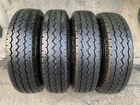 ล้อแม็กป้ายแดง Suzuki Carry APV ขอบ 15 พร้อมยางป้ายแดง 195R15 Dunlop ปลายปี 19 สวยๆ