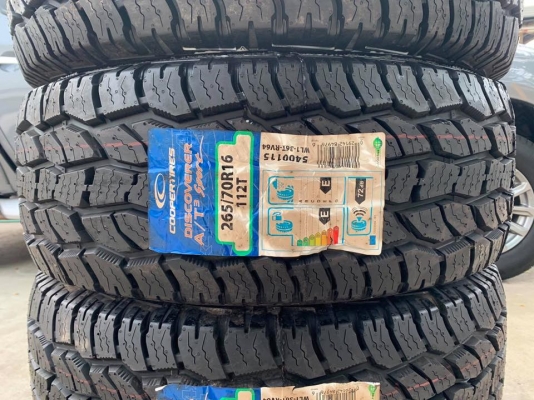 ยางใหม่ COOPER A/T3 265/70R16 ปี18  - ราคาชุดละ 17,500 บาท