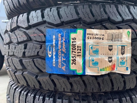 ยางใหม่ COOPER A/T3 265/70R16 ปี18  - ราคาชุดละ 17,500 บาท