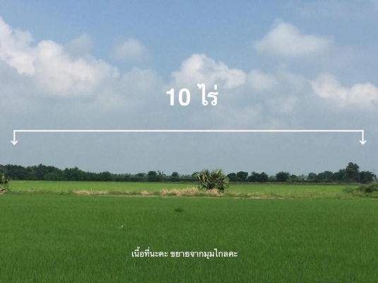 ที่ดิน 10 ไร่ พร้อมสิ่งปลูกสร้าง 100 ตร.ว. ต.สระแก้ว อ.เมืองสุพรรณบุรี จ.สุพรรณบุรี