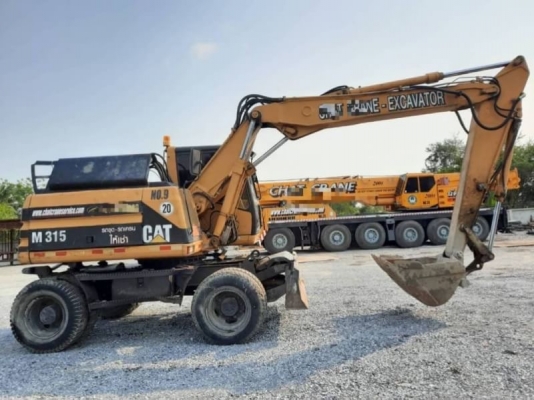 ขาย 750,000 รถแบคโฮล้อยาง CAT 315 -7ML ไฟฟ้าครบ เครื่องดี ปั้มแรง เอวแน่น ยางดี สภาพเก่านอก รถสวยพร้