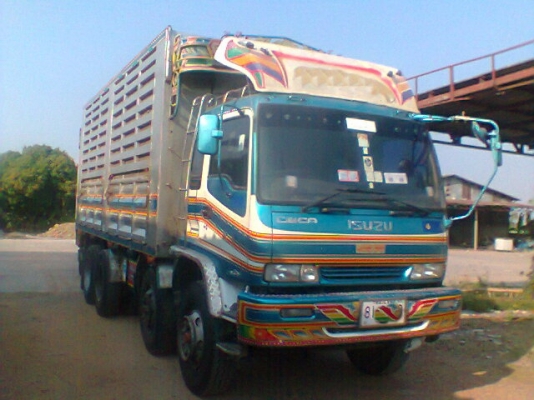 ขายรถพ่วง 22 ล้อ 2 เพลา แม่-ลูก กระบะเหล็กคอกเกษตรไม่ดั้ม ISUZU DECA FXZ 270 ยูโรทู ปี.48 รถสวย ราคาย้อมๆ