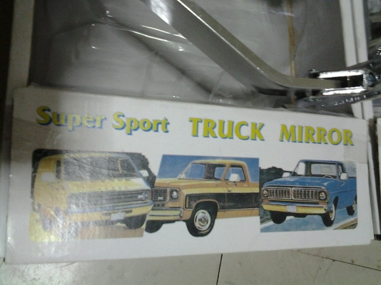 กระจกมองข้างหูช้าง โครเมี่ยม super  sport truck mirror แปะกับประตู สไตส์อเมริกา  หายากใส่ไม่ซำ้ใคร