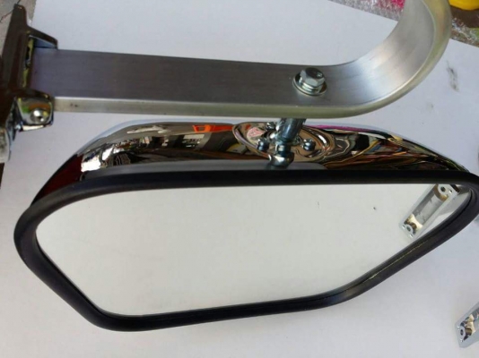 กระจกมองข้างหูช้าง โครเมี่ยม super  sport truck mirror แปะกับประตู สไตส์อเมริกา  หายากใส่ไม่ซำ้ใคร