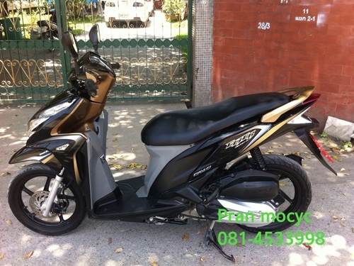 ขายHONDA CLICKสีดำน้ำตาล ปี2555