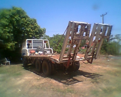 HINO KT725 เทรนเลอร์ขึ้นรถเกี่ยว เครื่อง EH700 มีสโลว์ HINO KT725 เทรนเลอร์ขึ้นรถเกี่ยว เครื่อง EH700 มีสโลว์