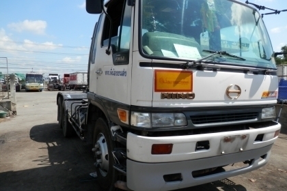หัวลากHINO FM3M (เปลียนหัวเจโอกระจกไฟฟ้าเบาะลม)รถสวย