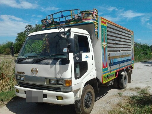 ขาย รถบรรทุก 6 ล้อ ดั้ม HINO เครื่อง 6 สูบ 165  กะบะเนียม สภาพสวยพร้อมใช้