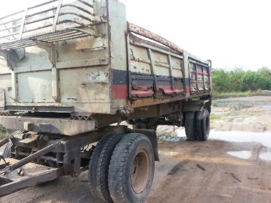 ขายด่วนลูกพ่วงสองเพลาดั้มสภาพพร้อมใช้งานยางดีเอกสารชุดโอนพร้อมรีบโทรเลย 0801515451  0883330700