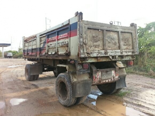 ขายด่วนลูกพ่วงสองเพลาดั้มสภาพพร้อมใช้งานยางดีเอกสารชุดโอนพร้อมรีบโทรเลย 0801515451  0883330700