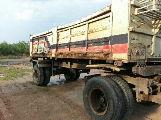 ขายด่วนลูกพ่วงสองเพลาดั้มสภาพพร้อมใช้งานยางดีเอกสารชุดโอนพร้อมรีบโทรเลย 0801515451  0883330700