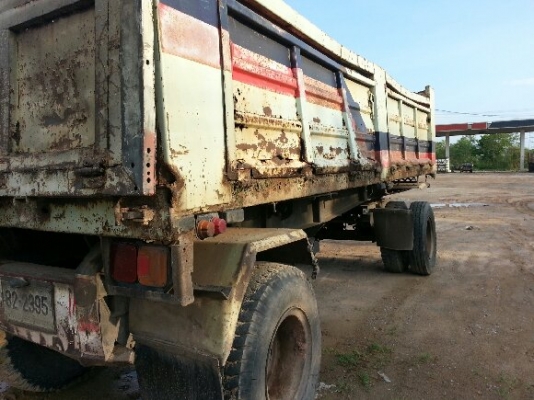 ขายด่วนลูกพ่วงสองเพลาดั้มสภาพพร้อมใช้งานยางดีเอกสารชุดโอนพร้อมรีบโทรเลย 0801515451  0883330700