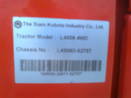 ขานด่วน..รถไถ KUBOTA L4508 4WD เลขชั่วโมงทำงาน 1,2xx ชั่วโมง มีจอบหมุน รถสวยสภาพใหม่ มีทะเบียนครบ.