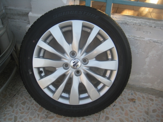 ขายล้อแม็กเดิม Suzuki swift 16"x6" et45 4รู100 +ยางปลายปี12 (081-3747940)