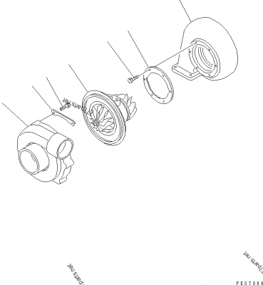 Spare part 6205-81-8110 TURBOCHARGER ASS'Y (Komatsu) Spare part 6205-81-8110 TURBOCHARGER ASS'Y (Komatsu)