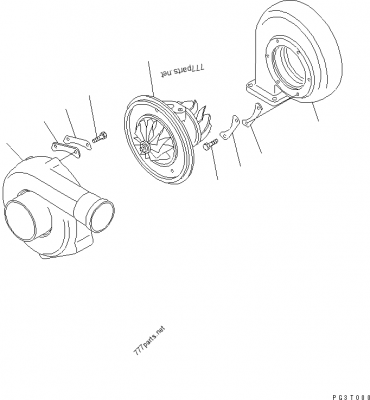Spare part 6207-81-8210 TURBOCHARGER ASS'Y (Komatsu)