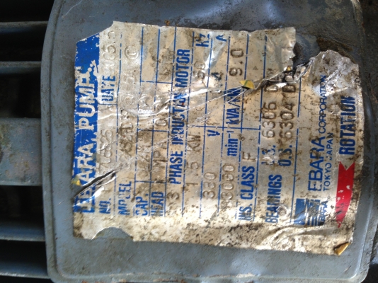 ขายปั้มน้ำหอยโข่ง Ebara 3 HP. ฝาครอบ+ใบพัดสเตนเลสอย่างดี สภาพสวย ขายปั้มน้ำหอยโข่ง Ebara 3 HP. ฝาครอบ+ใบพัดสเตนเลสอย่างดี สภาพสวย